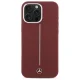 Mercedes iPhone 16 Pro Max Case Silicone White Stripe MagSafe, Red