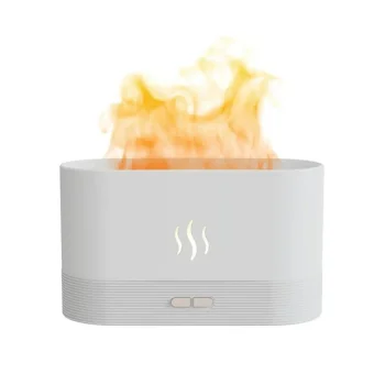 Air Humidifier AG743C with Flame Effect LED, White