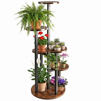 6-Tier Plant Stand 43 x 43 x 82.5 cm