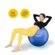 4FIZJO Reh Ball 75 cm Inflatable Gymnastic & Rehabilitation Ball with Pump, Blue