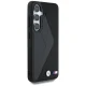BMW Leather Oversized Stripes MagSafe Case for Samsung Galaxy S25 - Black
