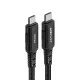 Cable Acefast C4-03 USB-C to USB-C, 100W, 5A, 480Mbps, 2m, Black