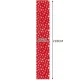 Ruhhy Christmas Table Runner 220x35 cm, Red with Snowflakes