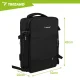 Travel Backpack Cabin Bag 40x20x25cm Trizand USB, black