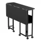 Maclean MC-126 B Folding Desk with Wheels, 100x58cm, Black