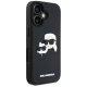 Karl Lagerfeld 3D Rubber Double Heads vāciņš Apple iPhone 16, Melns