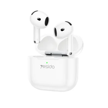 Yesido TWS32 Wireless Earphones with ANC, Bluetooth 5.4, 300mAh, White