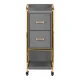 Gabbiano Solo Hairdressing Trolley, Grey/Gold