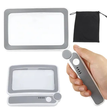 Reading Magnifier with LED Light, 4x Magnification