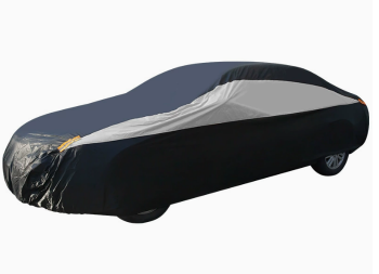 Waterproof Car Cover, Black/Grey, Size M