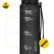 4Fizjo Sports Water Bottle, 650 ml, Black