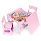 Комплект детской мебели столик и 2 стула с меловой доской ECOTOYS,...