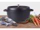 Aluminum Pot / Roasting Pan with Lid, Non-Stick, 2.2L, Black