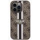 Guess 4G Printed Stripes MagSafe Case for iPhone 14 Pro Max, Brown