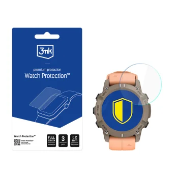 Hibridinis apsauginis stiklas 3mk Watch Protection FlexibleGlass, skirtas Garmin Descent G2