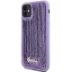 Guess iPhone 11 / Xr Case Sequin Script Metal, Purple