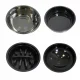 Adjustable Double Bowl Stand for Dogs and Cats, Black