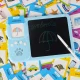 Interactive English Flashcard Reader with Drawing Tablet, 112 Cards, Blue
