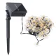Solar Garden Flower Lights 50 LED, 7m, Warm White