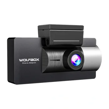 Dash Cam WOLFBOX i17 4K + 2.5K + 1080P, 5 GHz WiFi, GPS, 64GB