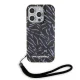 Karl Lagerfeld iPhone 15 Pro Max Case IML Zebra Pattern & Cord, Purple
