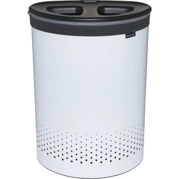 Brabantia Laundry Basket 55 L, Dark Grey / White