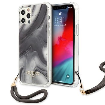Guess Marble Collection Case for iPhone 12 / 12 Pro Gray