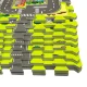 Children’s foam puzzle play mat city with streets, 9 pieces, multicolor