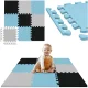 4FIZJO Kids EVA Foam Puzzle Play Mat 90 x 90 cm, Light Blue