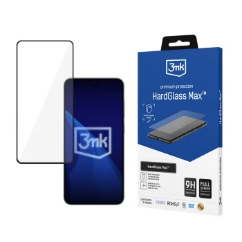 Tempered Glass 3mk Samsung Galaxy S24+ HardGlass Max Black