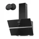 IsEasy TV1360D4-CC-I2 Kitchen Cooker Hood 60 cm, Black