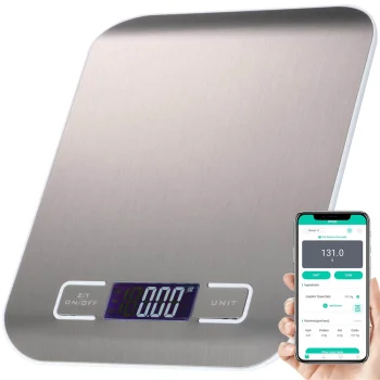 Elektroninės virtuvinės svarstyklės su LCD ekranu, 5 kg / 1 g