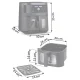 Berdsen BD-661 366100 Air Fryer 8L 1700W, Black