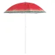 Adjustable Garden and Beach Umbrella with Tilt Function 150cm, Watermelon