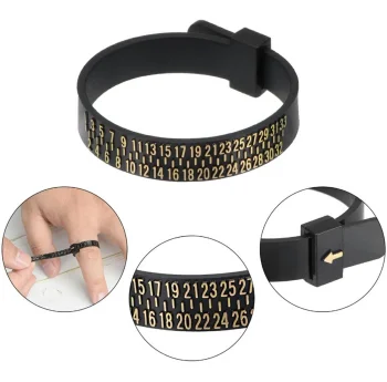 Multisizer Ring Sizing Gauge, Black