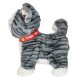 Interactive Walking Cat Toy on a Leash Meows Sings and Wags Tail, Gray