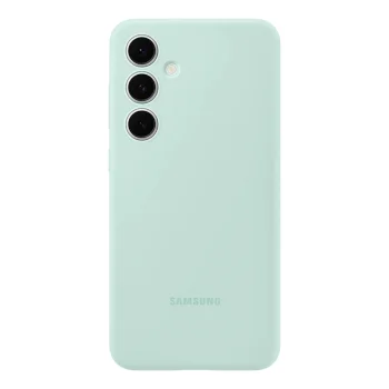 Original Samsung Galaxy S24 FE ( SM-S721B/DS ) Silicone Cover Gel Case, Green (EF-PS721CMEGWW)
