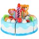 Velcro Cutting Play Birthday Cake (80 Pieces), Blue