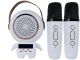 Portable Karaoke Machine with 2 Wireless Microphones and Bluetooth Speaker