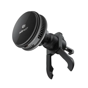 Acefast D66 Magnetic Car Air Vent Mount with Qi2 25W Wireless Charging and Cooling, Black