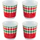 Bialetti Biccherini Tricolore Espresso Cups Set, 4 Pieces