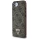 Guess 4G Ring Triangle Logo MagSafe Case for iPhone 16e - Brown