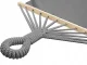 Grey Garden Hammock with Wooden Spreader Bars and Fringes 200 x 100 cm, with Bag