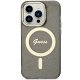 Guess iPhone 14 Pro Max Case IML Glitter Gold MagSafe, Black