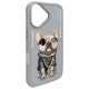 Nimmy Glasses Cool Dog Case for iPhone 16, Gray