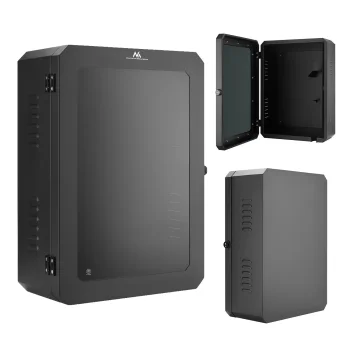 Maclean MC-917 EV Charger Cabinet, IP65, Steel and Tempered Glass, 70x50x25 cm