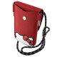 Hello Kitty Leather Hiding Kitty Cord Bag, Red