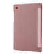 Samsung Galaxy Tab A8 10.5 (2021) (2022) (SM-X200/X205) V-fold Stand Silicone Book Case Cover, Pink