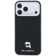 Karl Lagerfeld Grained Karl Head Metal MagSafe Case for iPhone 18 Pro Max / 17 Pro Max - Black