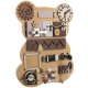 Kruzzel 22584 Educational Toy Wooden Manipulation Sensory Busy Board, Bear